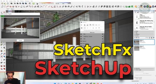آموزش پلاگین SketchFx Ex برای اسکچاپ