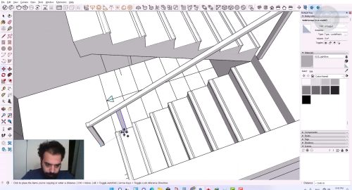مدلسازی پله در اسکچاپ